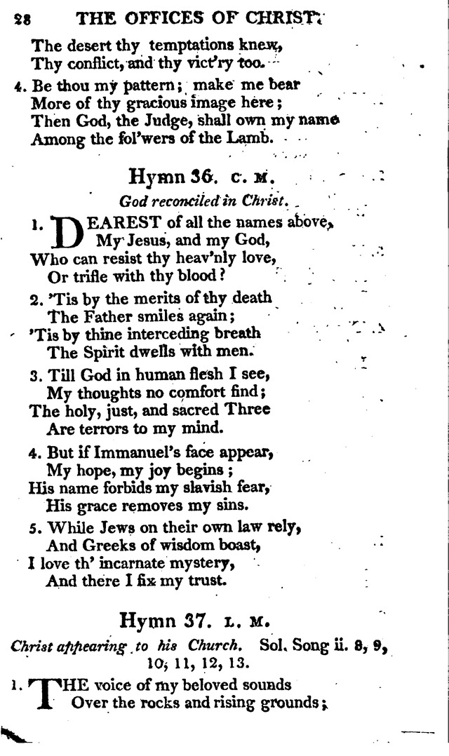 A Choice Selection of Evangelical Hymns, from various authors: for the use of the English Evangelical Lutheran Church in New York page 28