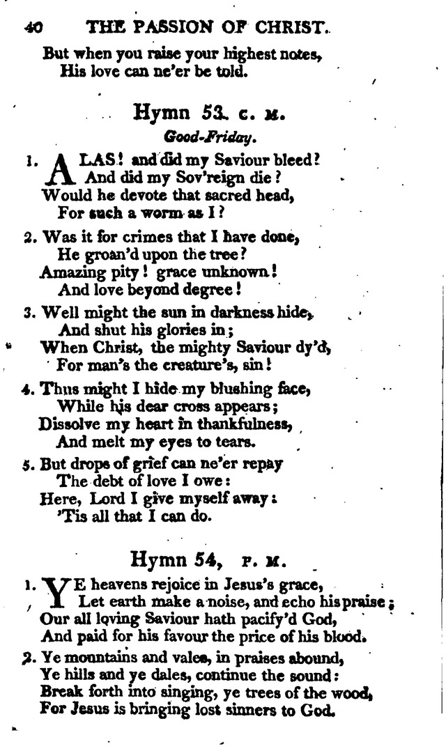 A Choice Selection of Evangelical Hymns, from various authors: for the use of the English Evangelical Lutheran Church in New York page 40