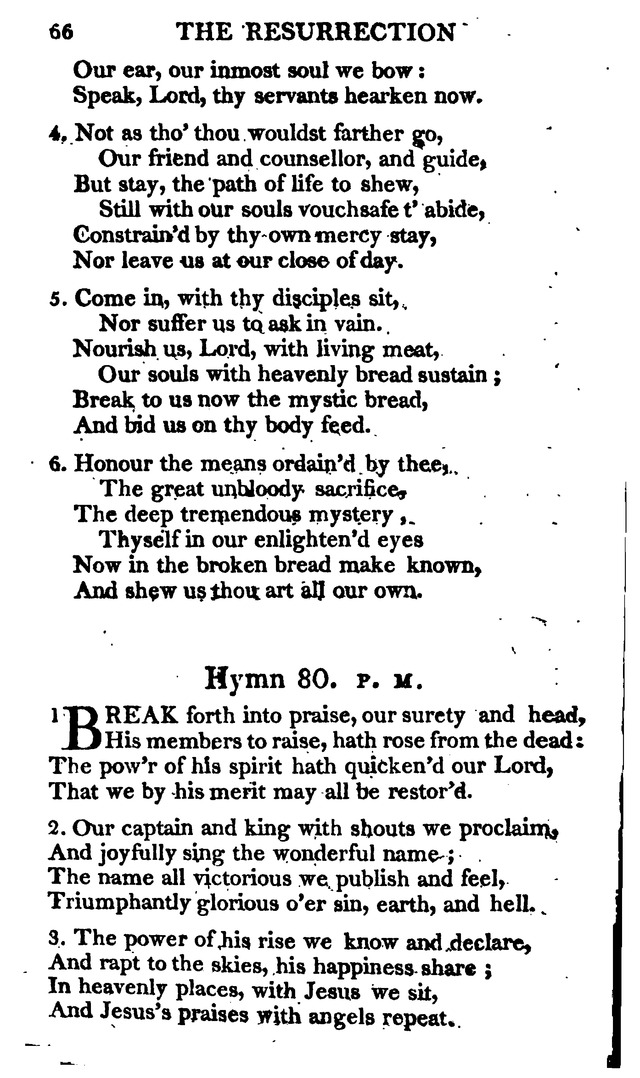 A Choice Selection of Evangelical Hymns, from various authors: for the use of the English Evangelical Lutheran Church in New York page 66