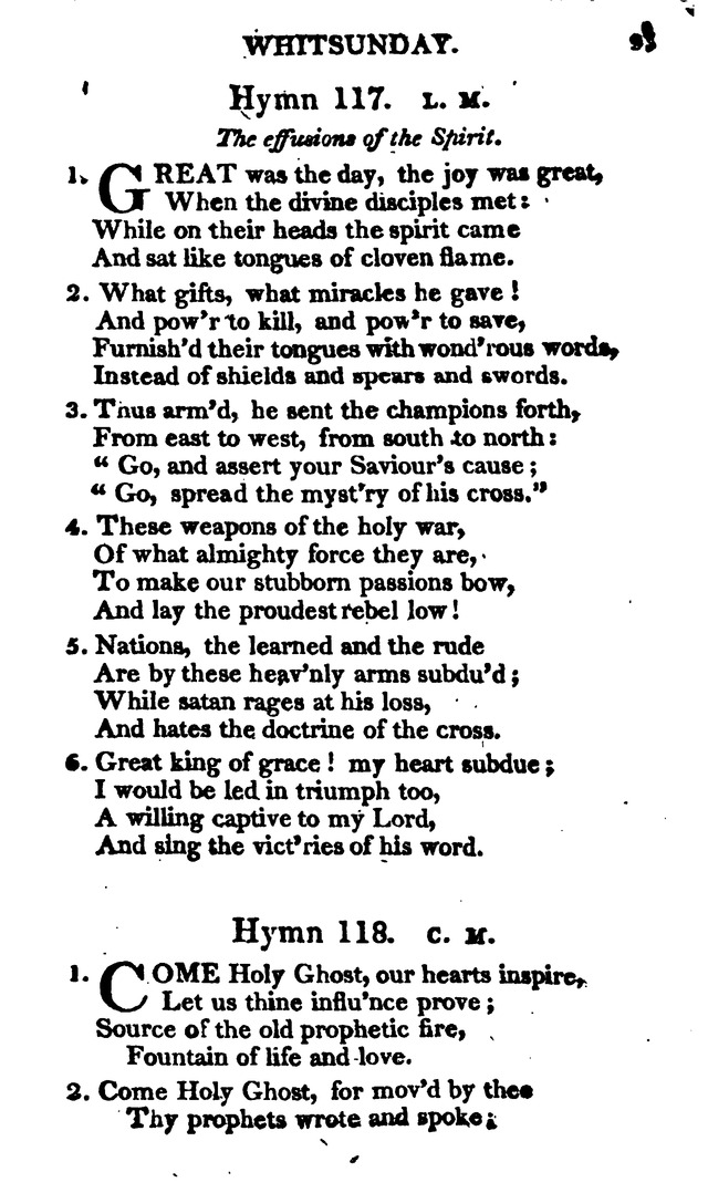 A Choice Selection of Evangelical Hymns, from various authors: for the use of the English Evangelical Lutheran Church in New York page 93