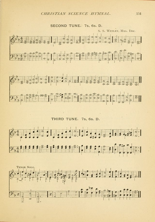 Christian Science Hymnal: a selection of spiritual songs page 151