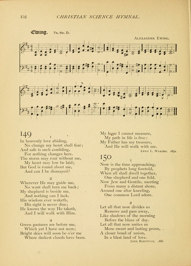 Christian Science Hymnal: a selection of spiritual songs page 152