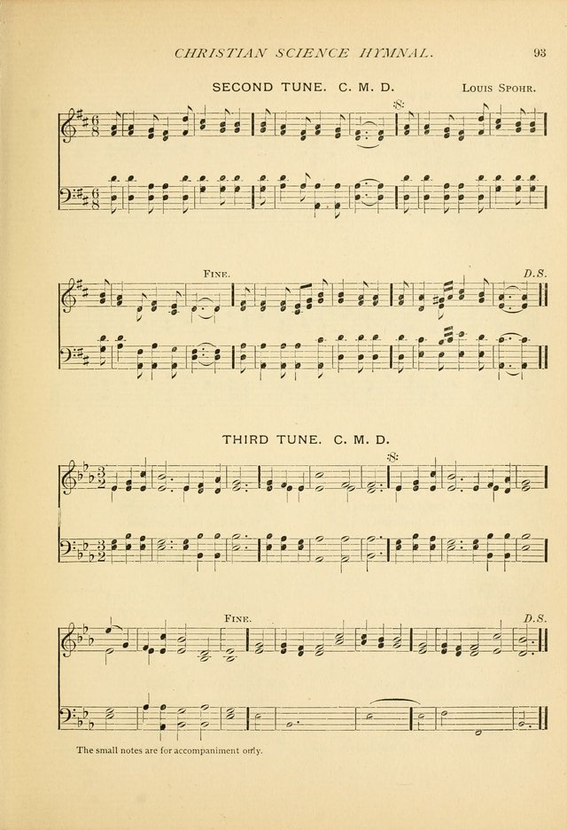 Christian Science Hymnal: a selection of spiritual songs page 93