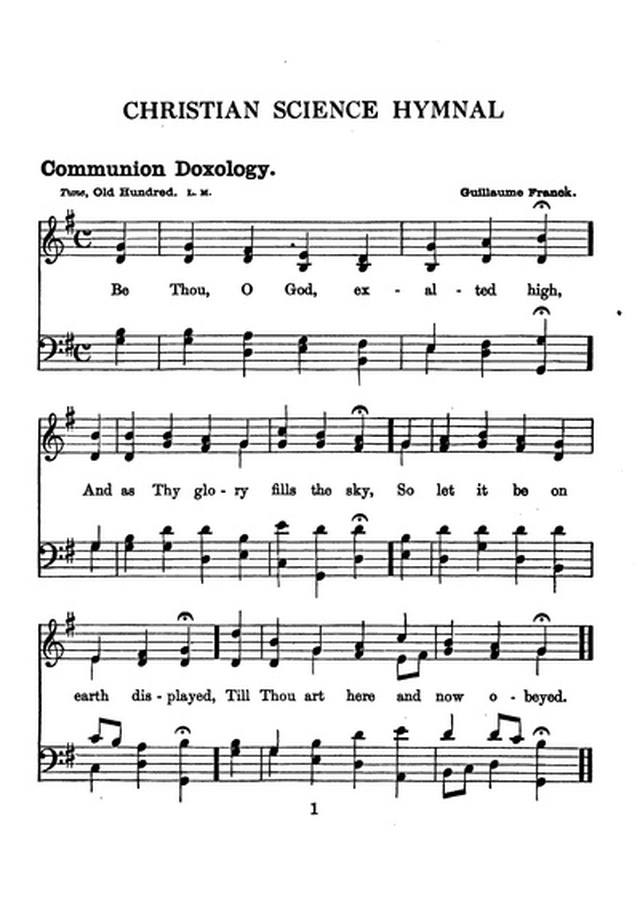 Christian Science Hymnal page 1