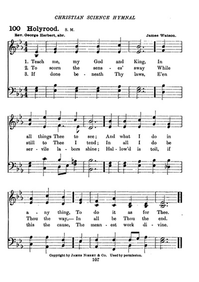 Christian Science Hymnal page 107