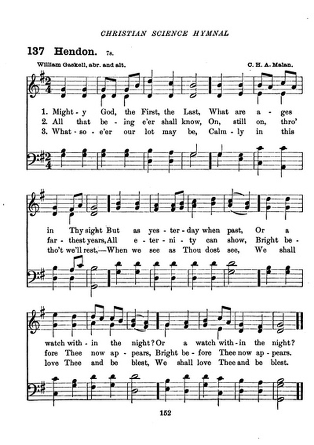 Christian Science Hymnal page 152