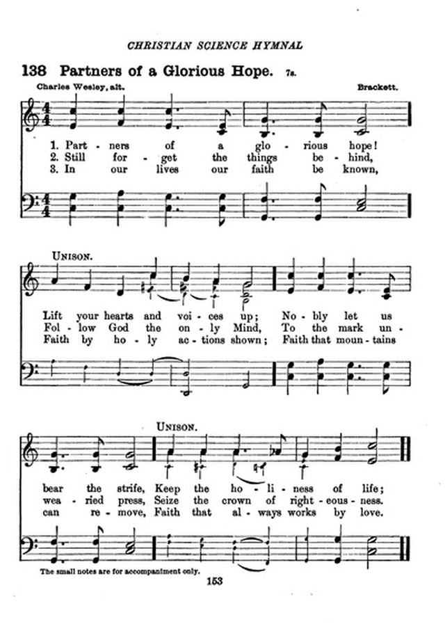 Christian Science Hymnal page 153