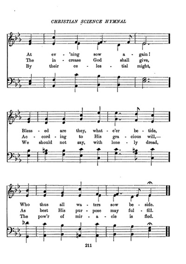 Christian Science Hymnal page 211