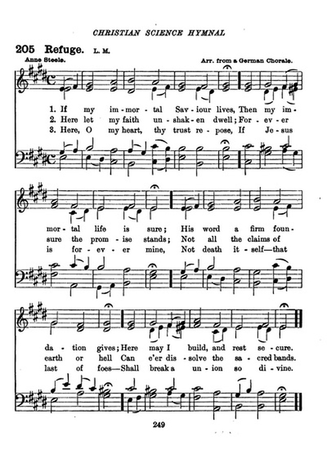 Christian Science Hymnal page 249