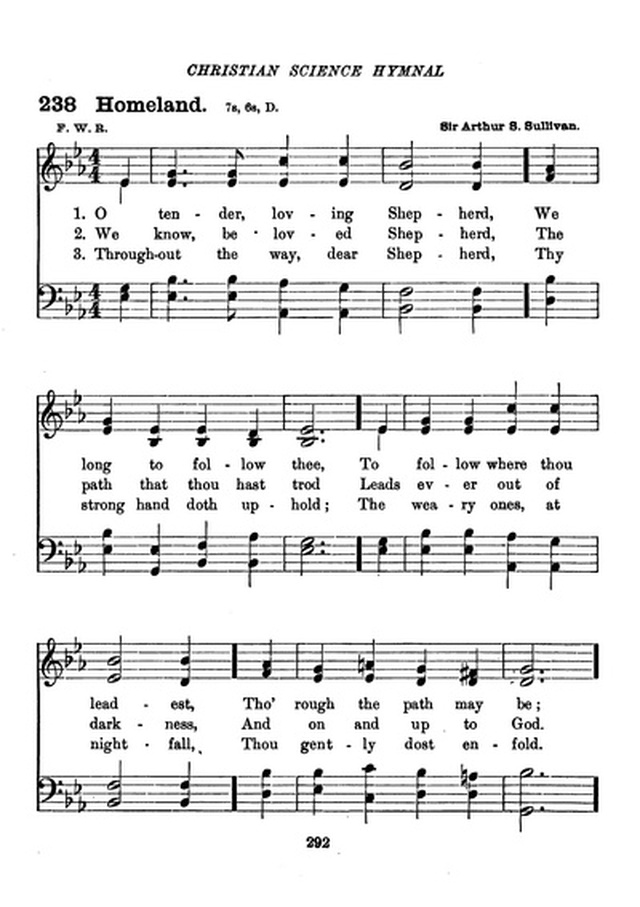 Christian Science Hymnal page 292