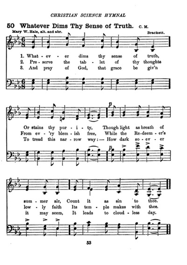 Christian Science Hymnal page 53