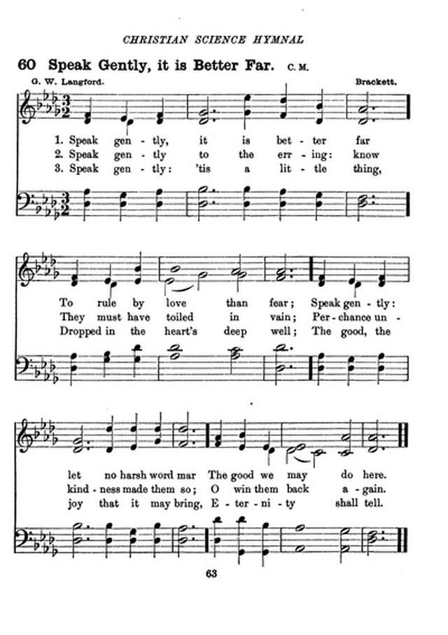 Christian Science Hymnal page 63