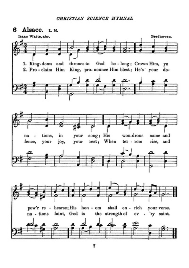 Christian Science Hymnal page 7