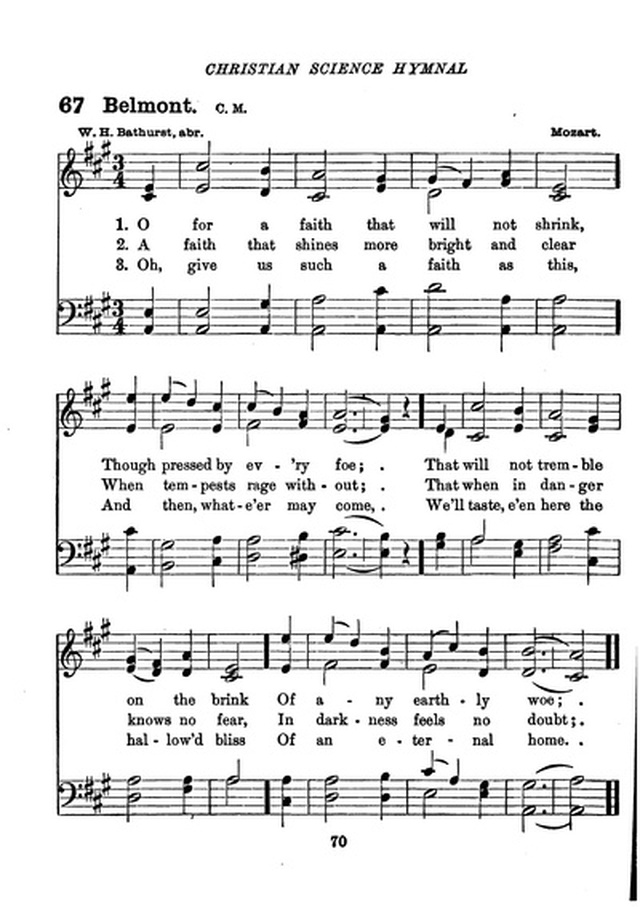 Christian Science Hymnal page 70