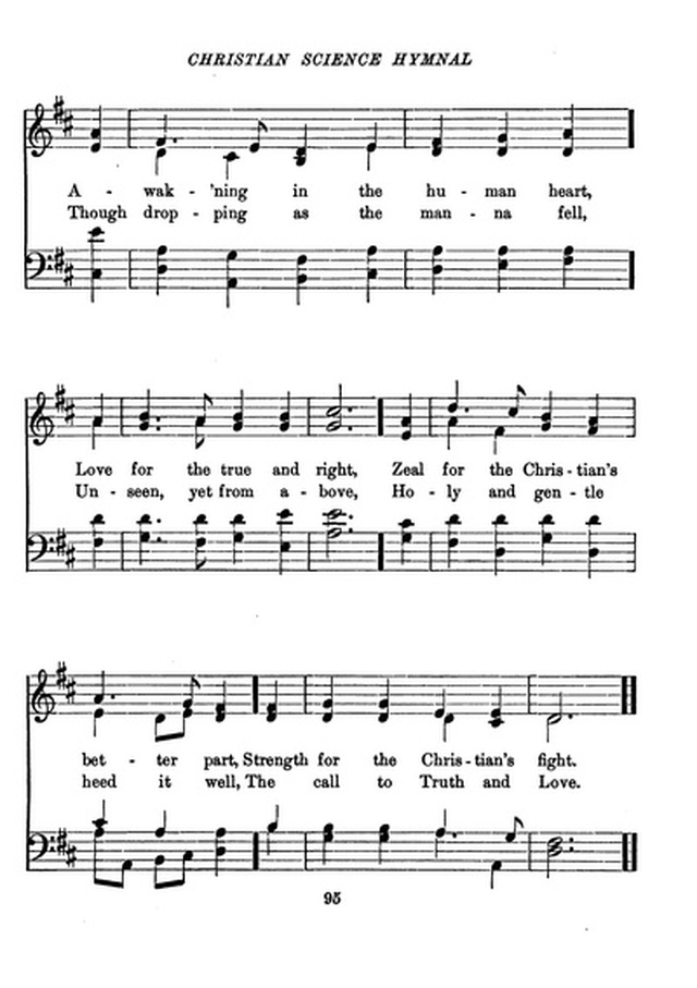 Christian Science Hymnal page 95