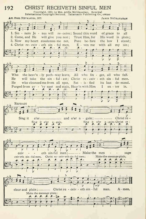 Church Service Hymns page 165
