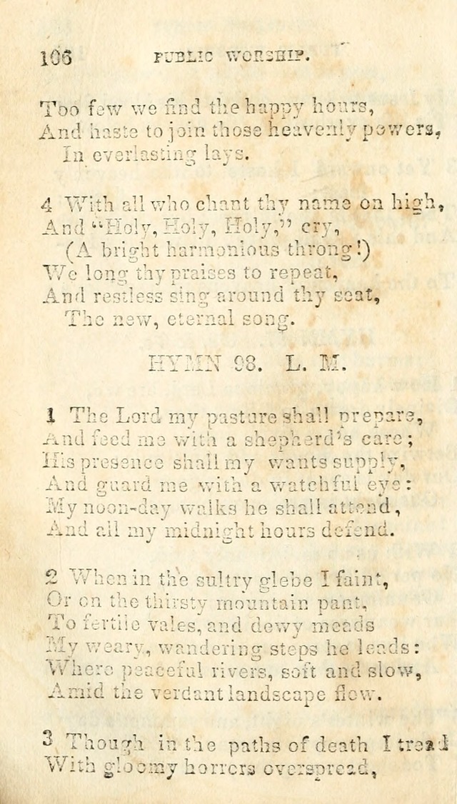 A Collection of Sacred Hymns, for the Church of Jesus Christ of Latter Day Saints page 108