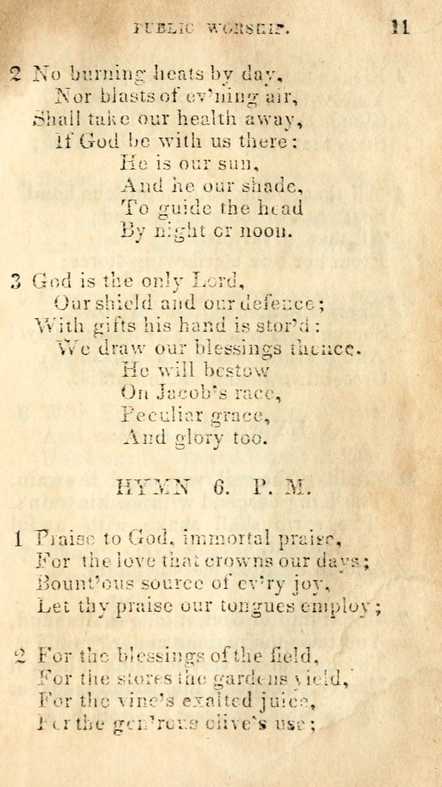 A Collection of Sacred Hymns, for the Church of Jesus Christ of Latter Day Saints page 11