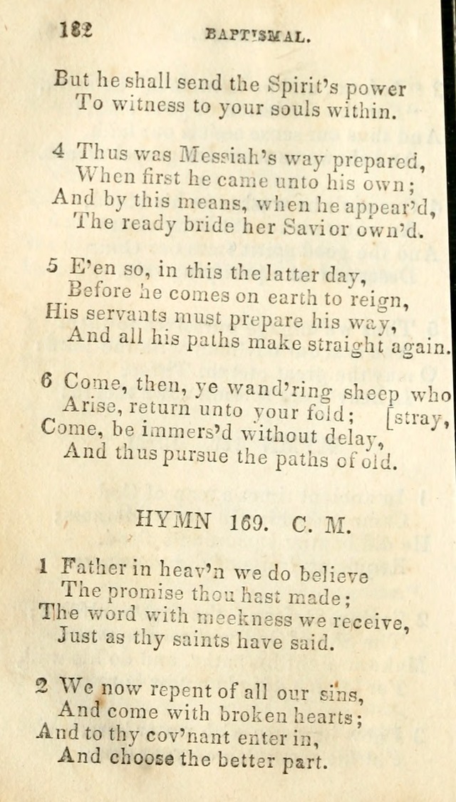 A Collection of Sacred Hymns, for the Church of Jesus Christ of Latter Day Saints page 184