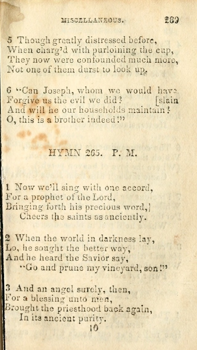 A Collection of Sacred Hymns, for the Church of Jesus Christ of Latter Day Saints page 291