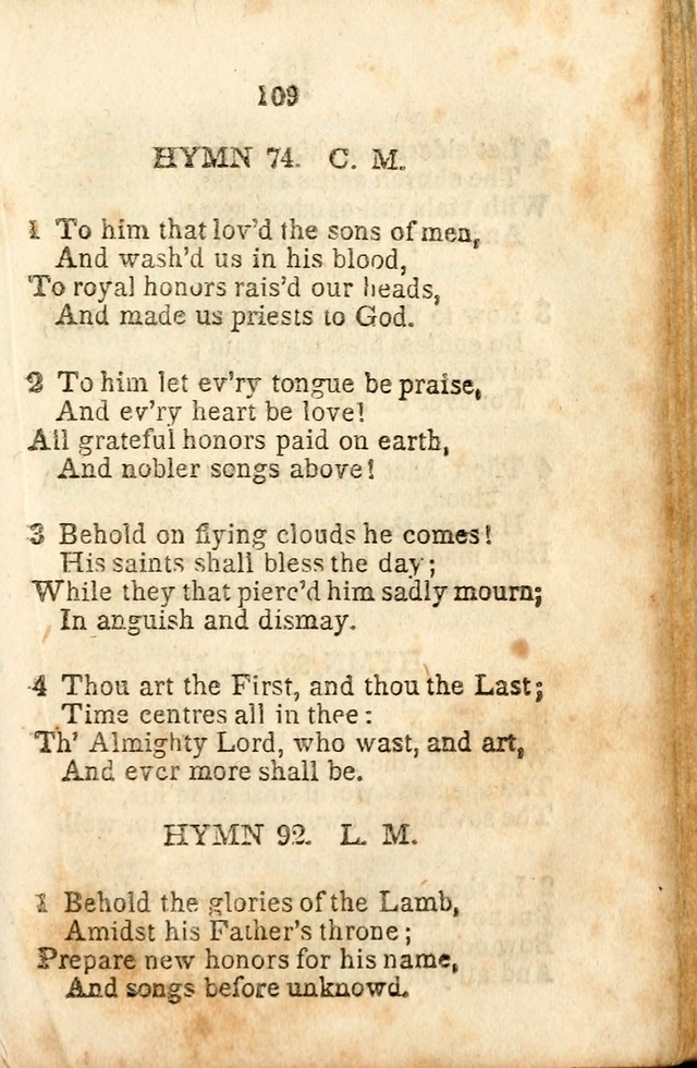 A Collection of Sacred Hymns for the Church of Jesus Christ of Latter-Day  Saints page 110