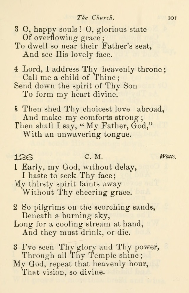 A Choice Selection of Hymns and Spiritual Songs for the use of the Baptist Church and all lovers of song page 104