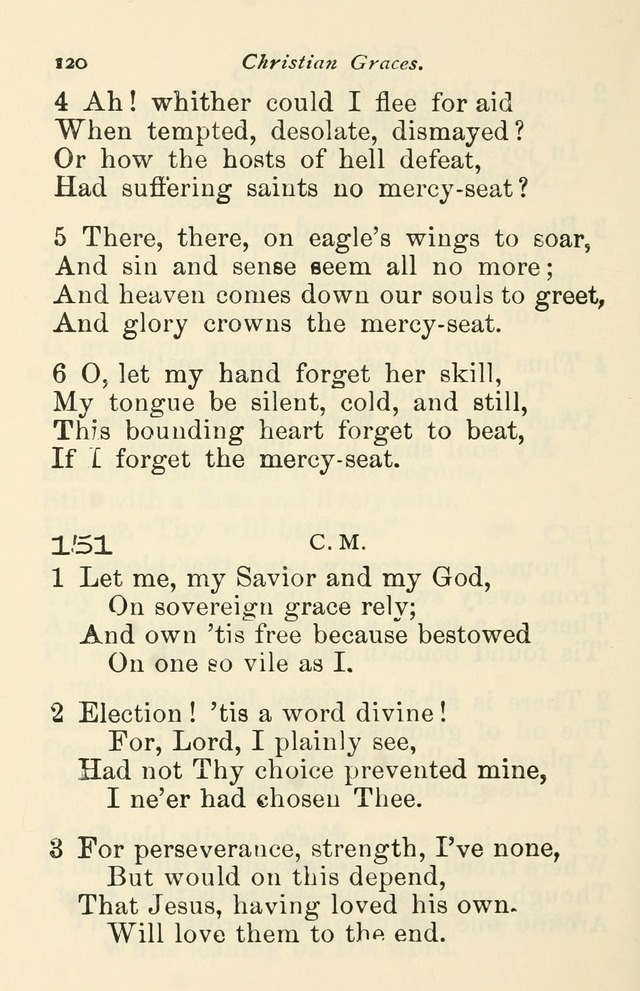 A Choice Selection of Hymns and Spiritual Songs for the use of the Baptist Church and all lovers of song page 123