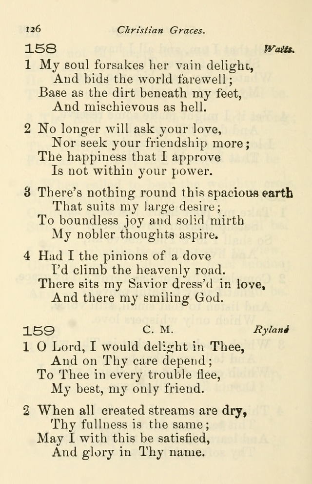 A Choice Selection of Hymns and Spiritual Songs for the use of the Baptist Church and all lovers of song page 129