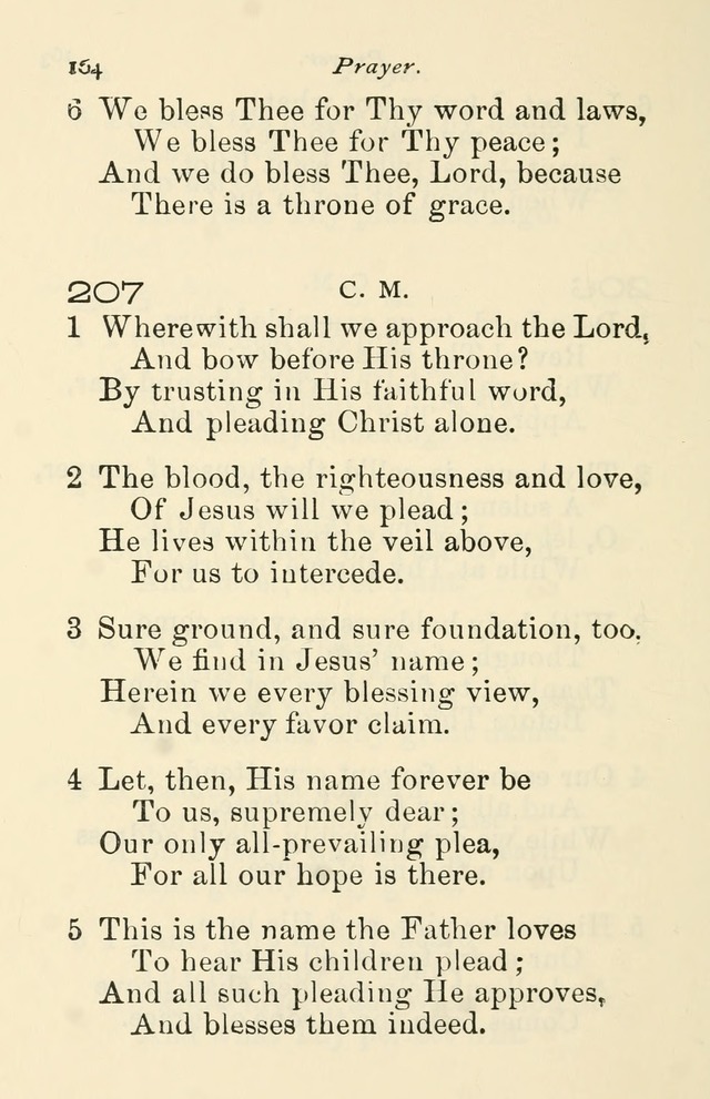 A Choice Selection of Hymns and Spiritual Songs for the use of the Baptist Church and all lovers of song page 167
