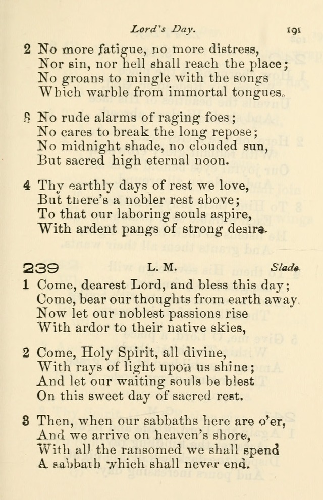 A Choice Selection of Hymns and Spiritual Songs for the use of the Baptist Church and all lovers of song page 194