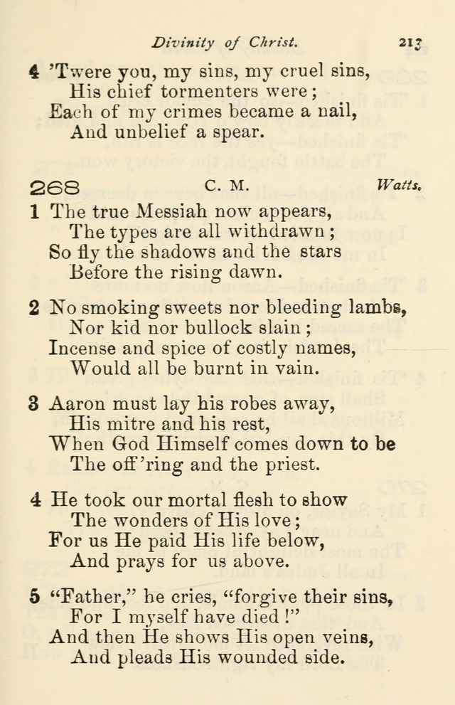 A Choice Selection of Hymns and Spiritual Songs for the use of the Baptist Church and all lovers of song page 216