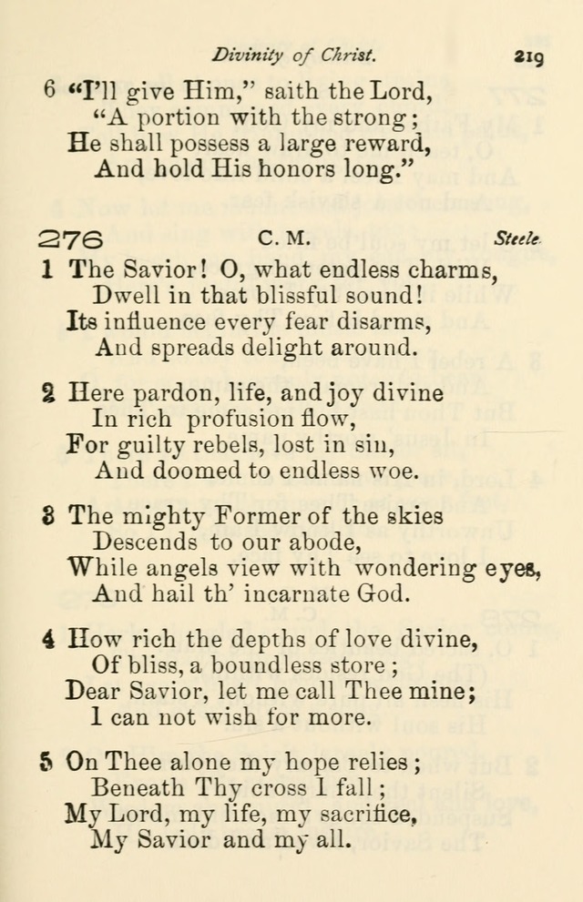 A Choice Selection of Hymns and Spiritual Songs for the use of the Baptist Church and all lovers of song page 222