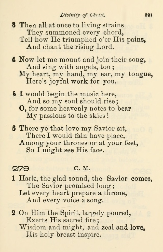 A Choice Selection of Hymns and Spiritual Songs for the use of the Baptist Church and all lovers of song page 224