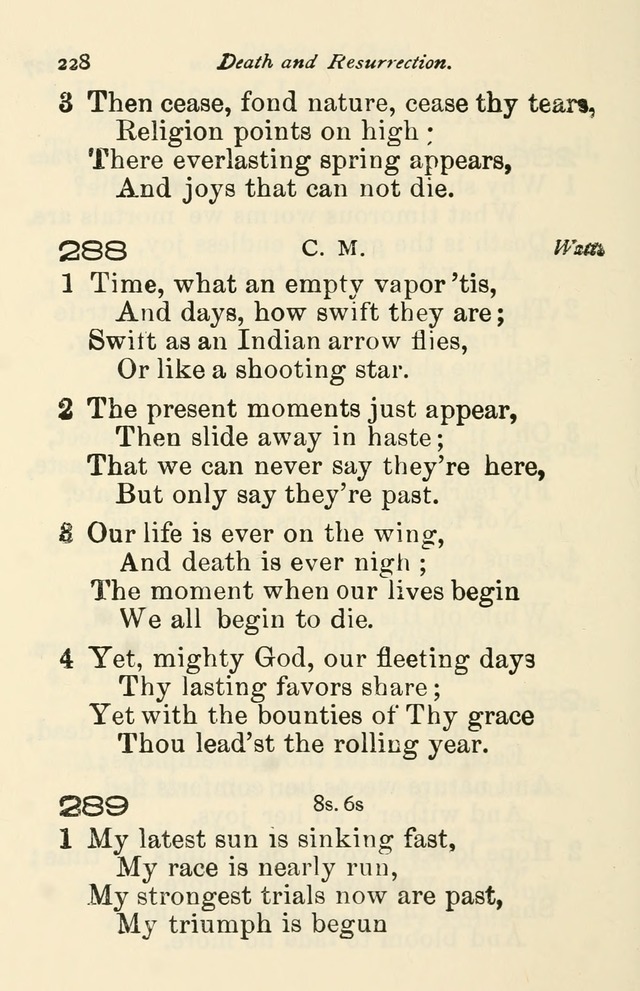 A Choice Selection of Hymns and Spiritual Songs for the use of the Baptist Church and all lovers of song page 231