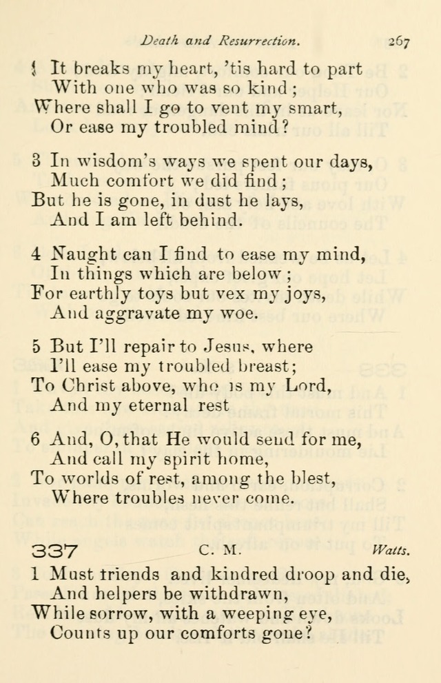 A Choice Selection of Hymns and Spiritual Songs for the use of the Baptist Church and all lovers of song page 270