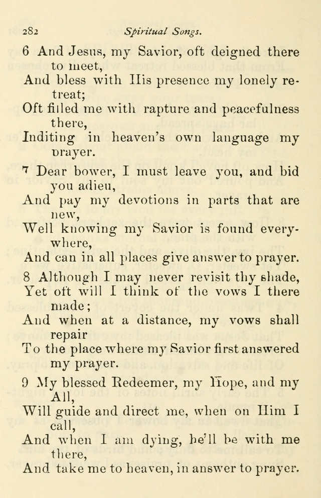 A Choice Selection of Hymns and Spiritual Songs for the use of the Baptist Church and all lovers of song page 285