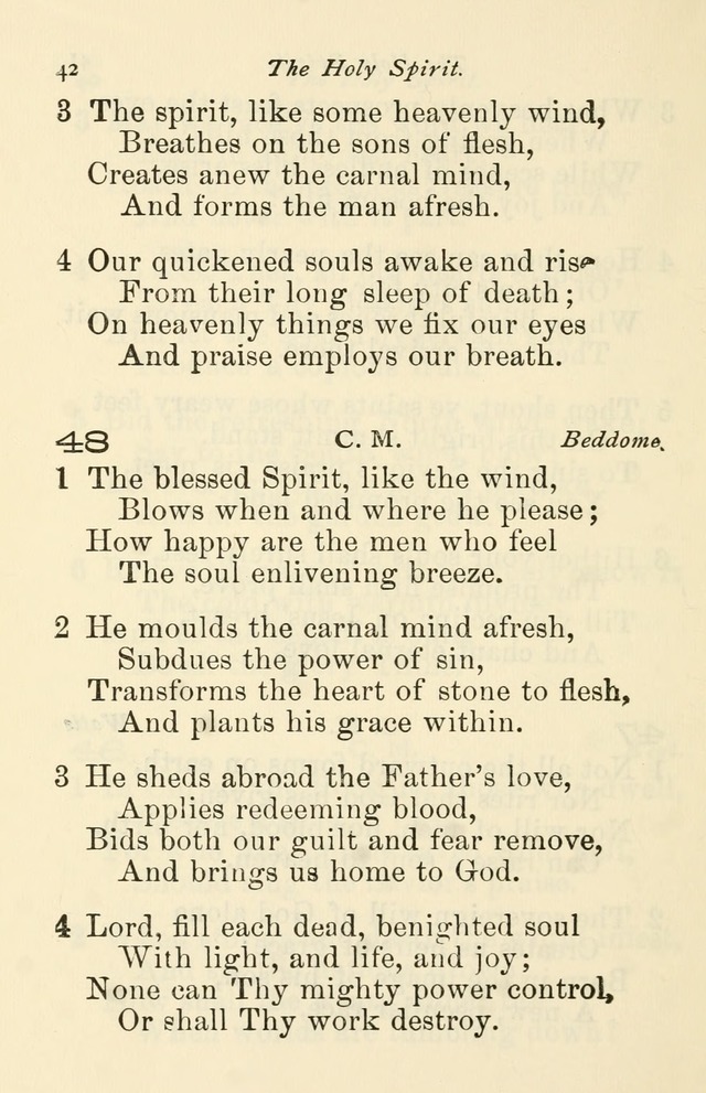 A Choice Selection of Hymns and Spiritual Songs for the use of the Baptist Church and all lovers of song page 45