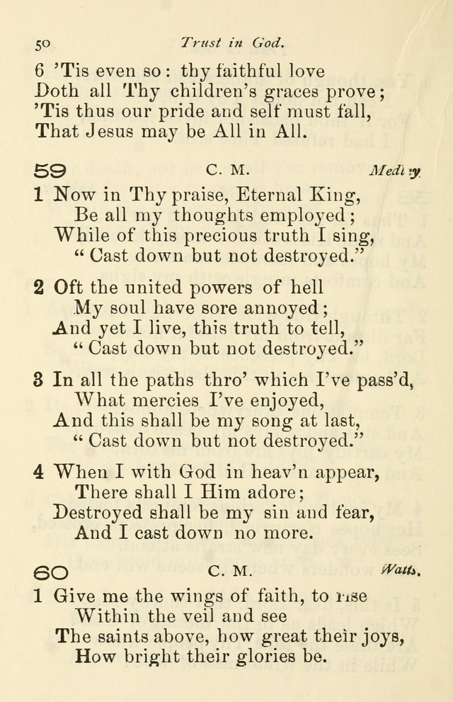 A Choice Selection of Hymns and Spiritual Songs for the use of the Baptist Church and all lovers of song page 53