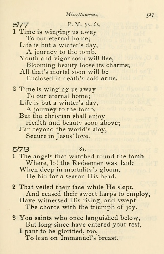 A Choice Selection of Hymns and Spiritual Songs for the use of the Baptist Church and all lovers of song page 530