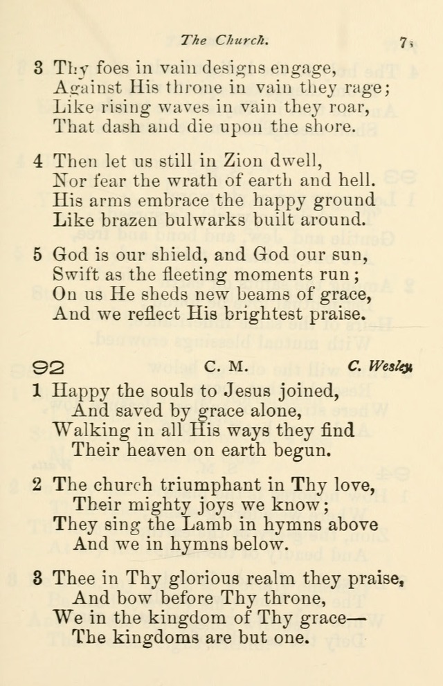 A Choice Selection of Hymns and Spiritual Songs for the use of the Baptist Church and all lovers of song page 78