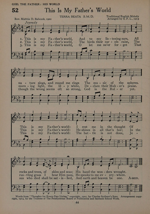 The Church School Hymnal for Youth page 44