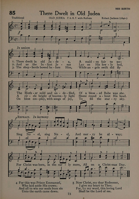 The Church School Hymnal for Youth page 73