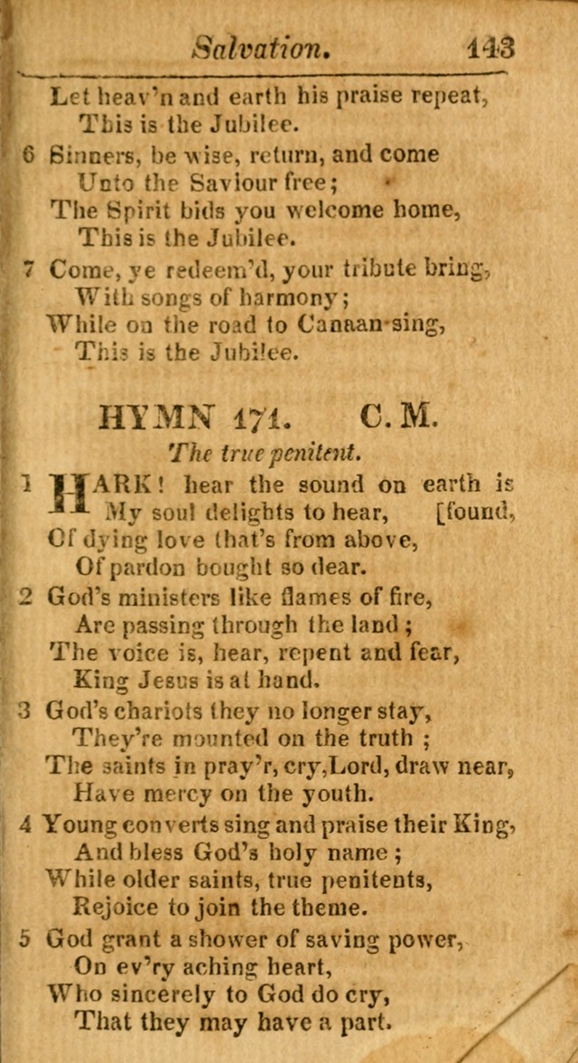 A Choice Selection of Psalms, Hymns and Spiritual Songs for the use of  Christians page 144