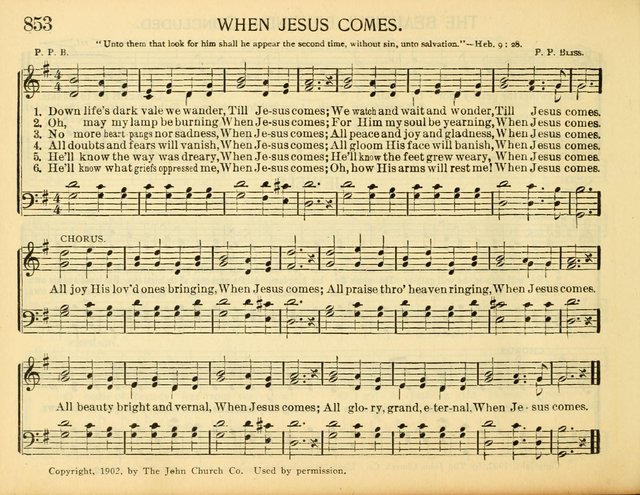 Christ in Song: for all religious services nearly one thousand best gospel hymns, new and old with responsive scripture readings (Rev. and Enl.) page 478