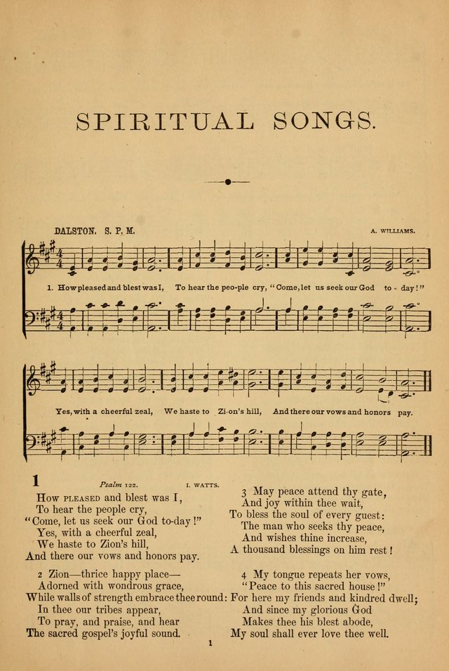 The Calvary Selection of Spiritual Songs: with music for use in social meetings. page 1