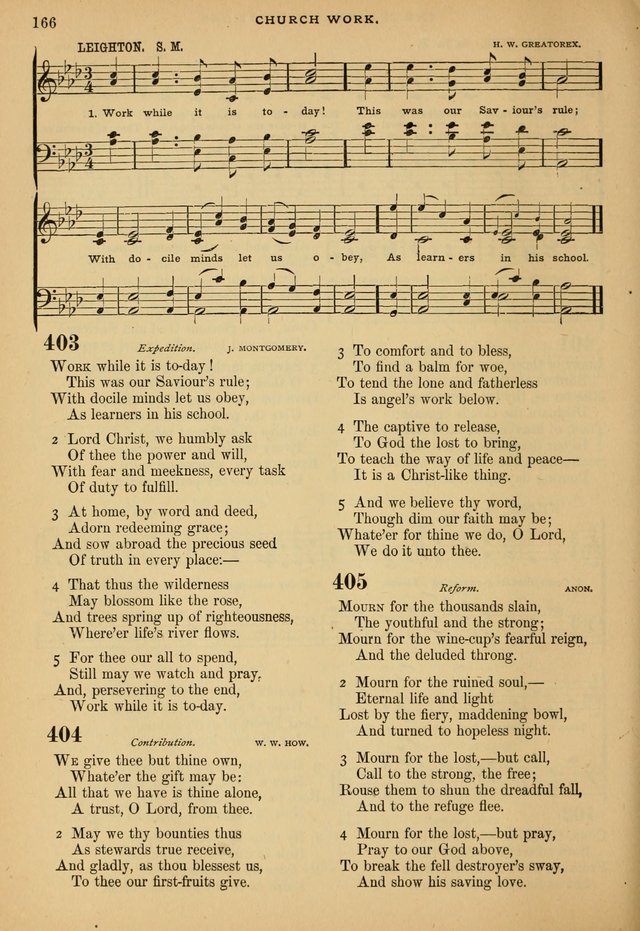 The Calvary Selection of Spiritual Songs: with music for use in social meetings. page 166