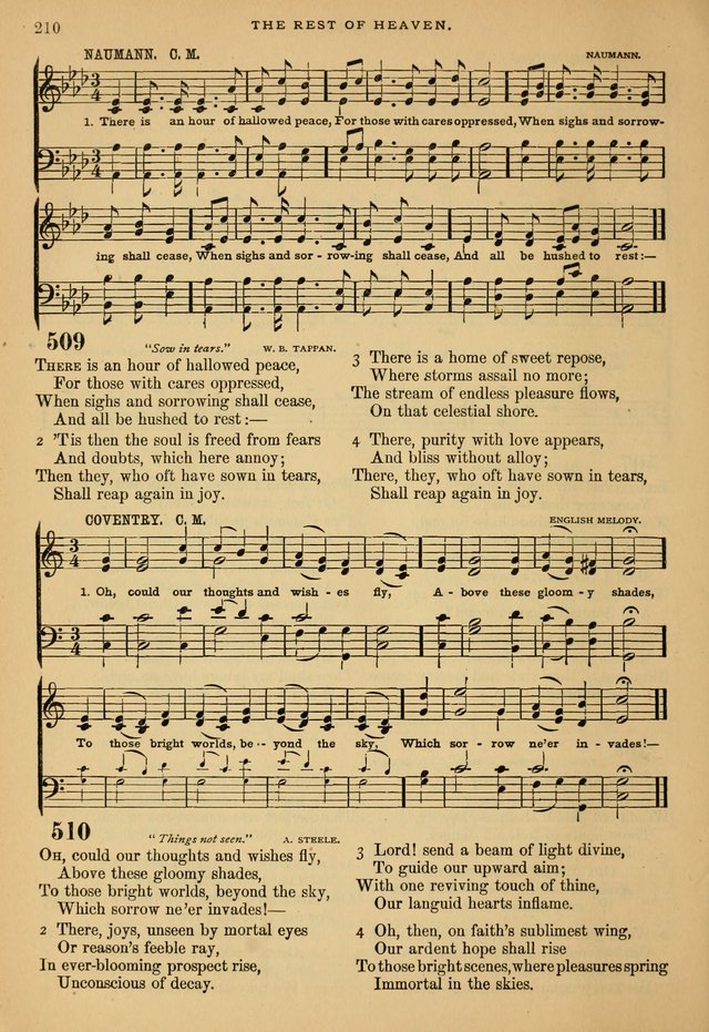 The Calvary Selection of Spiritual Songs: with music for use in social meetings. page 210