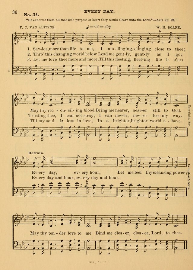 The Christian Sunday School Hymnal: a compilation of choice hymns and tunes for Sunday schools page 36