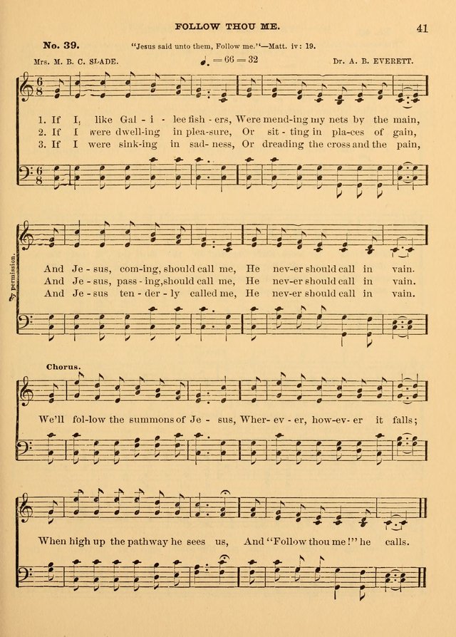The Christian Sunday School Hymnal: a compilation of choice hymns and tunes for Sunday schools page 41