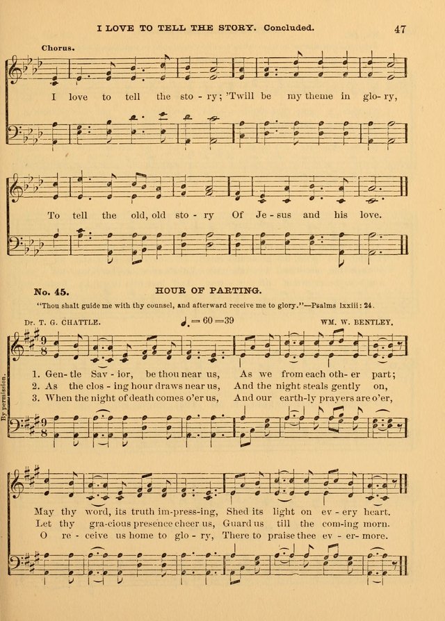 The Christian Sunday School Hymnal: a compilation of choice hymns and tunes for Sunday schools page 47